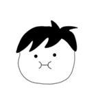 絵心ない顔スタンプ。（個別スタンプ：1）