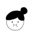 絵心ない顔スタンプ。（個別スタンプ：2）