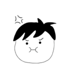 絵心ない顔スタンプ。（個別スタンプ：5）