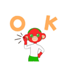 赤い人です。（個別スタンプ：1）