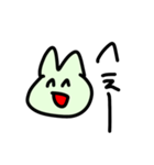 みどりいろのうさぎちゃん（個別スタンプ：23）