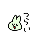 みどりいろのうさぎちゃん（個別スタンプ：27）