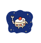 宇宙を楽しむ こどもいぬ（個別スタンプ：2）