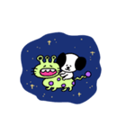 宇宙を楽しむ こどもいぬ（個別スタンプ：9）