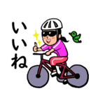 【女性版】自転車乗りのラインスタンプ1（個別スタンプ：5）