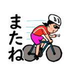 【女性版】自転車乗りのラインスタンプ1（個別スタンプ：24）
