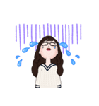 メガネっ子女子！（個別スタンプ：8）