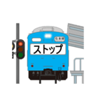 電車と駅（青色）2（個別スタンプ：9）