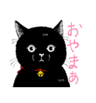 ぶさかわ黒猫／僕と魔女についての備忘録（個別スタンプ：13）