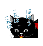 ぶさかわ黒猫／僕と魔女についての備忘録（個別スタンプ：17）