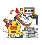 CHICKEN and BROWN ＆ FRIENDS職場（個別スタンプ：25）