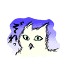 ゆるめな、しろいねこ（個別スタンプ：11）