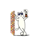 ゆるめな、しろいねこ（個別スタンプ：17）