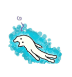 ゆるめな、しろいねこ（個別スタンプ：21）