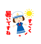 マリンな女の子＊夏/敬語＊（個別スタンプ：10）