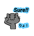 Korat (Happiness cat) English Sticker（個別スタンプ：3）