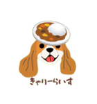 キャバリアさんの食べ物スタンプ（個別スタンプ：2）