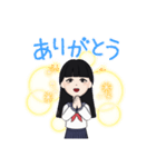 ♤大人しい学生さん♤スタンプ（個別スタンプ：2）