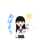 ♤大人しい学生さん♤スタンプ（個別スタンプ：5）