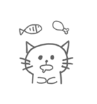 B＆W ネコ（個別スタンプ：23）