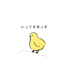 手書きのひよこスタンプ（個別スタンプ：10）