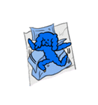 Blue Blue Dog（個別スタンプ：8）