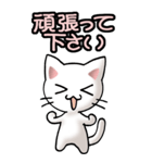 猫ねこにゃんこ その1（白）日常会話（個別スタンプ：21）