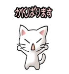 猫ねこにゃんこ その1（白）日常会話（個別スタンプ：22）