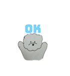 ビションフリーゼのブロンくん イラスト（個別スタンプ：4）