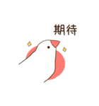 白文鳥さんの気ままな日常（個別スタンプ：10）