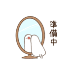 白文鳥さんの気ままな日常（個別スタンプ：18）