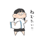 けだるげ三つ編みの子（個別スタンプ：3）