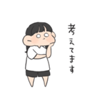 けだるげ三つ編みの子（個別スタンプ：25）