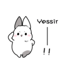 熊兎Bear rabbit 職場Lv.1-JP（個別スタンプ：8）