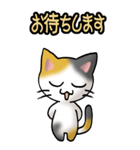 猫ねこにゃんこ その1（三毛）日常会話（個別スタンプ：20）