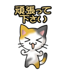 猫ねこにゃんこ その1（三毛）日常会話（個別スタンプ：21）