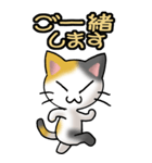 猫ねこにゃんこ その1（三毛）日常会話（個別スタンプ：25）