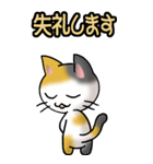 猫ねこにゃんこ その1（三毛）日常会話（個別スタンプ：27）