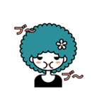 アフロヘアの女の子（個別スタンプ：29）