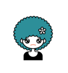 アフロヘアの女の子（個別スタンプ：33）