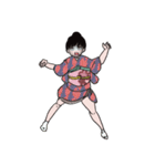 日本の女の子（個別スタンプ：1）