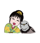 日本の女の子（個別スタンプ：4）