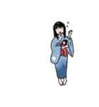 日本の女の子（個別スタンプ：5）