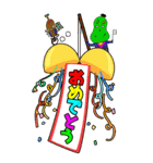 よなちゃんくん-10周年おめでとう編-（個別スタンプ：3）