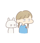 三白眼うさぎとこどもたち（敬語）（個別スタンプ：39）