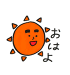 【カラーペン】角刈り太眉！私のお父さん（個別スタンプ：1）