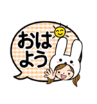 毎日使える♡敬語うさぎさんだよ（個別スタンプ：4）