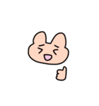 使いやすいスタンプ（うさぎとねこ）（個別スタンプ：4）