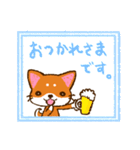 柴犬そらこ【クレヨン風】（個別スタンプ：11）