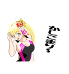 頑張る巫女お姉さん  HG 5（個別スタンプ：1）